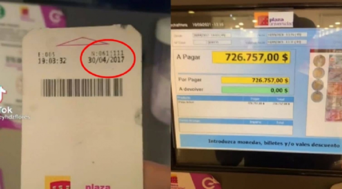 TikToker debe más de 700 mil pesos por un boleto de estacionamiento