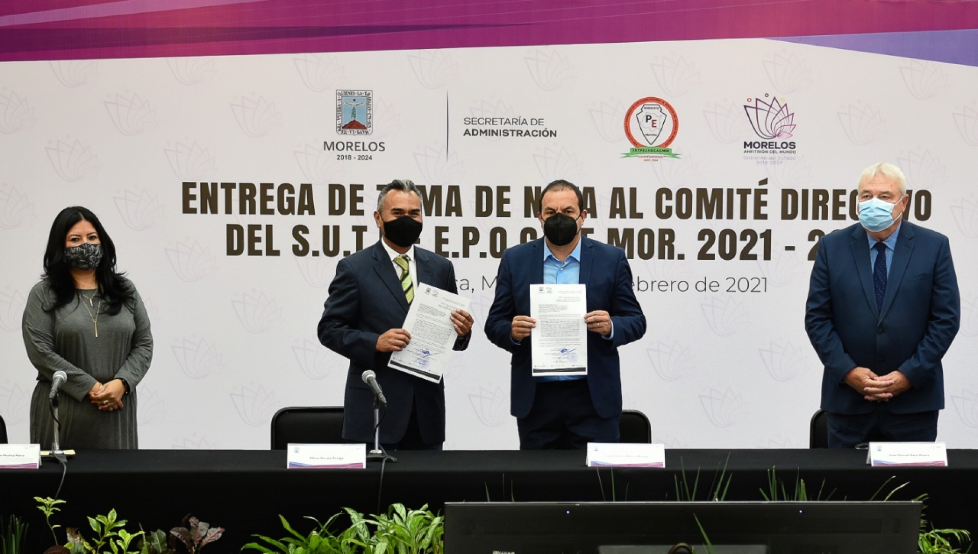Refrenda administración de Cuauhtémoc Blanco compromiso y respeto a la vida sindical
