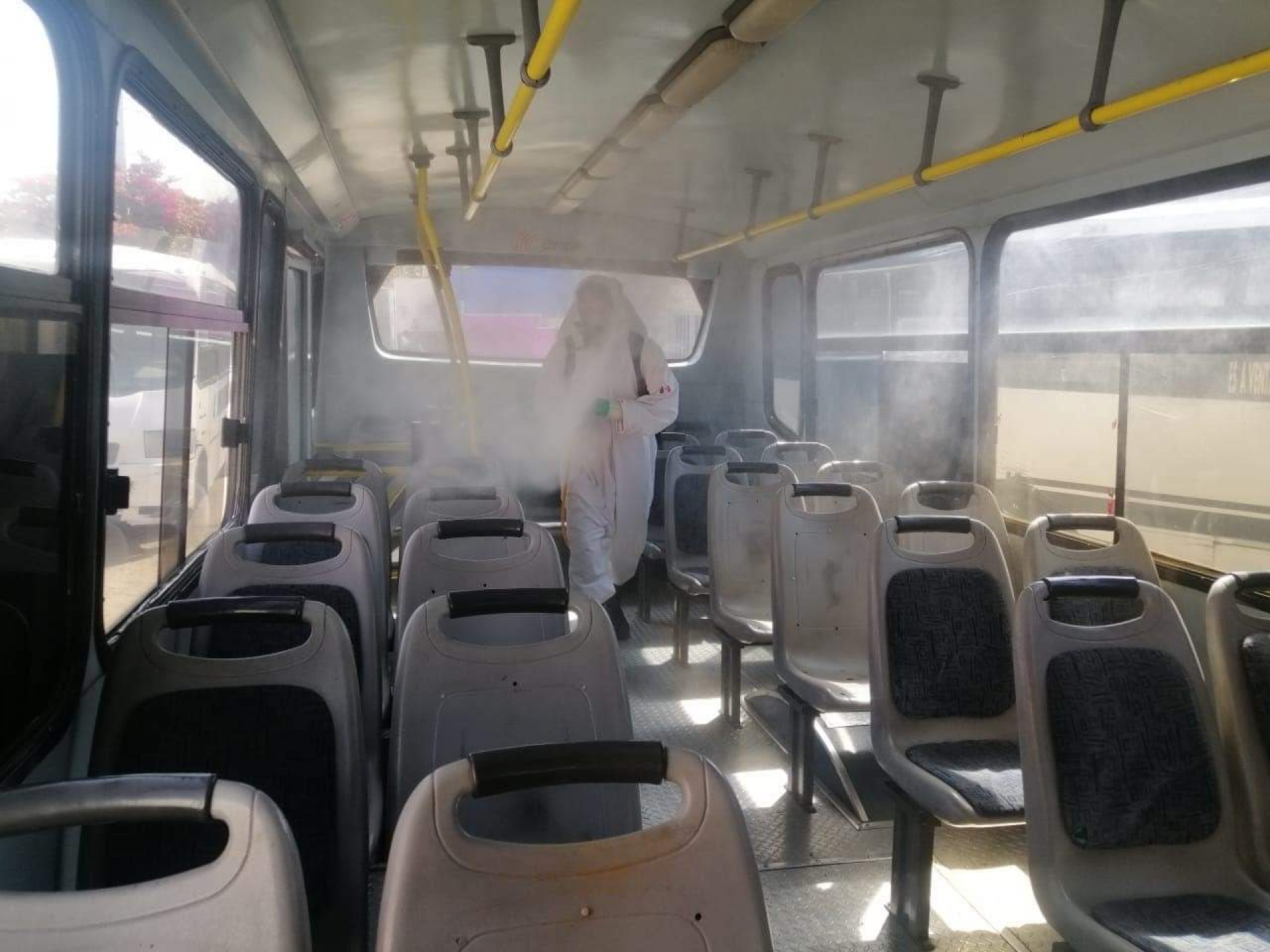 Refuerza SMyT sanitización de unidades del transporte público
