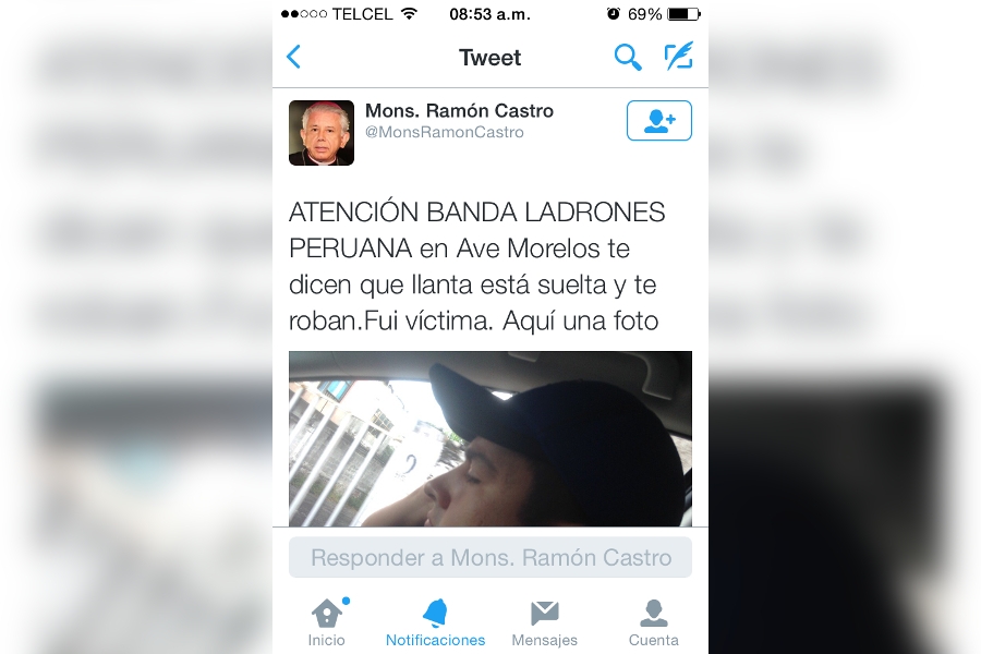 El obispo de Cuernavaca asegura que fue víctima de robo