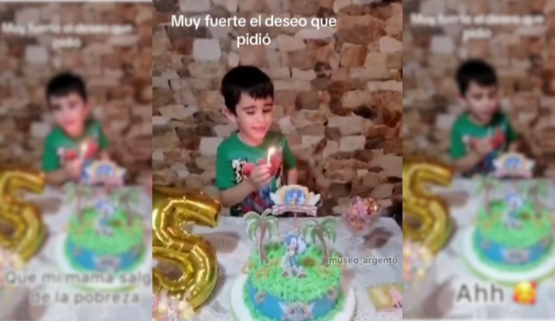Niño conmueve al pedir en su cumpleaños: 'Que mi mamá salga de la pobreza'