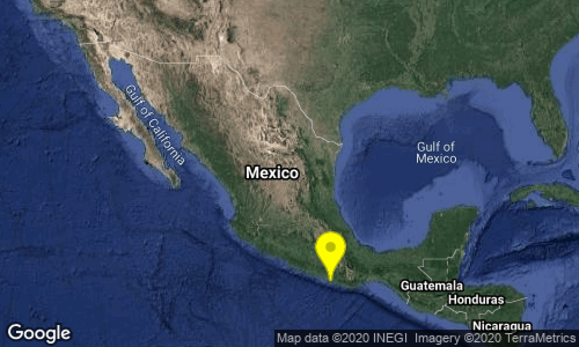 Se registró sismo de magnitud 5.2 con epicentro al sur de Pinotepa Nacional, Oaxaca