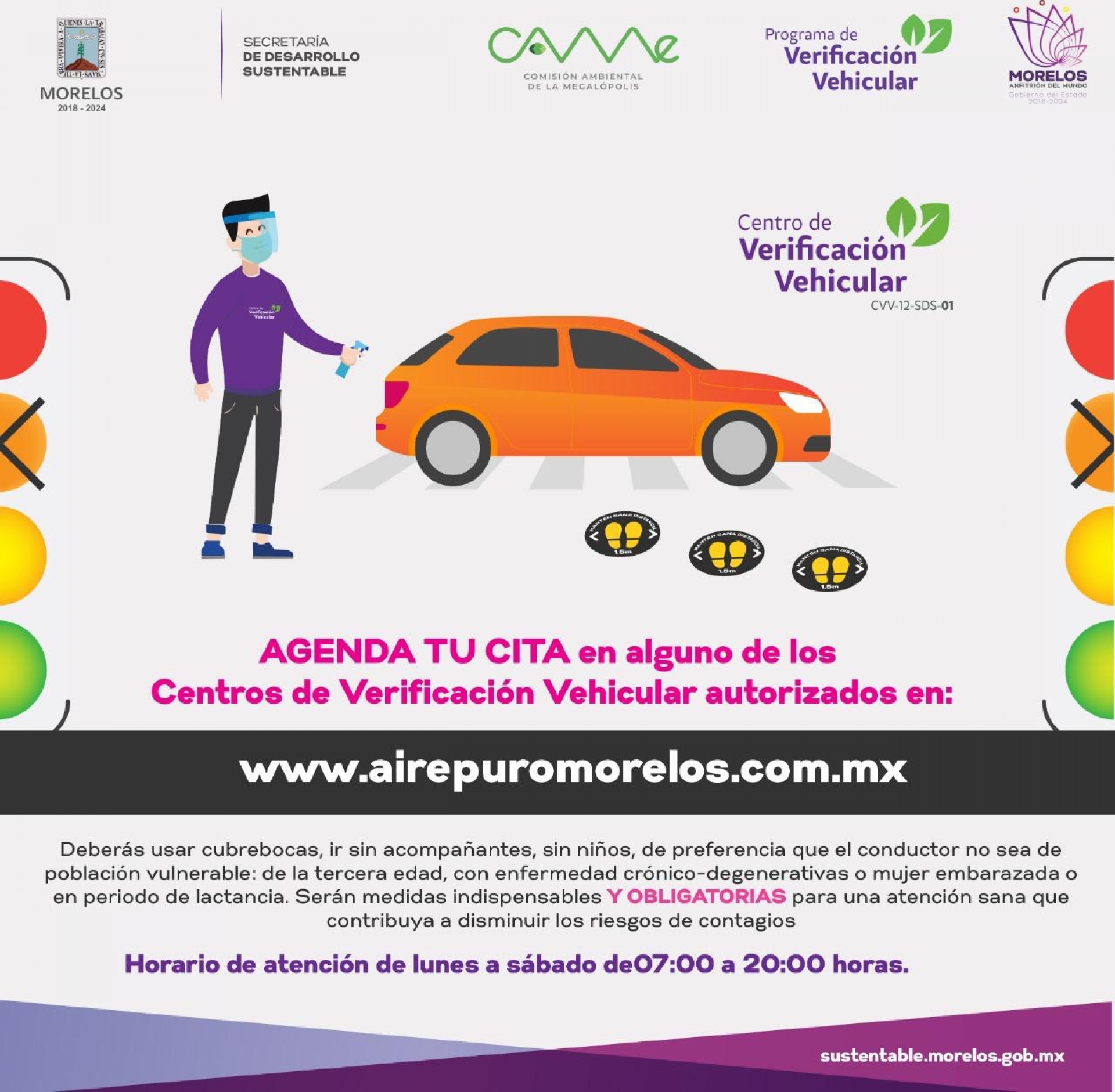 En funcionamiento, sitio web para agendar citas y acudir a verificar: SDS