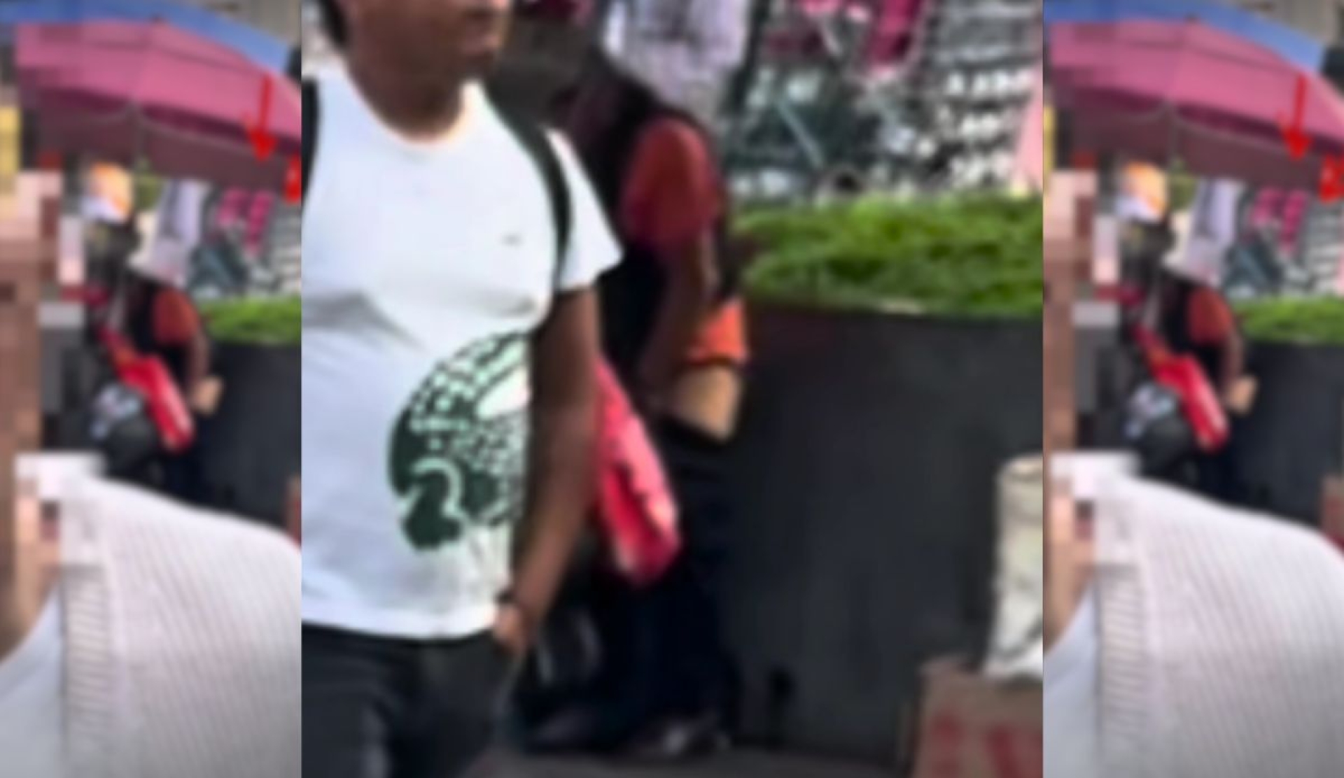 Vendedora ambulante hace del baño en plena calle frente a Bellas Artes