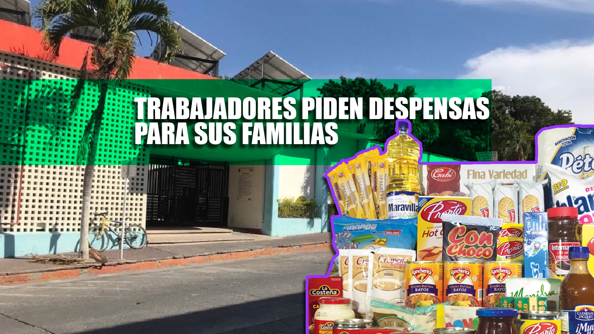 Trabajadores del Fideicomiso Agua Hedionda piden despensas