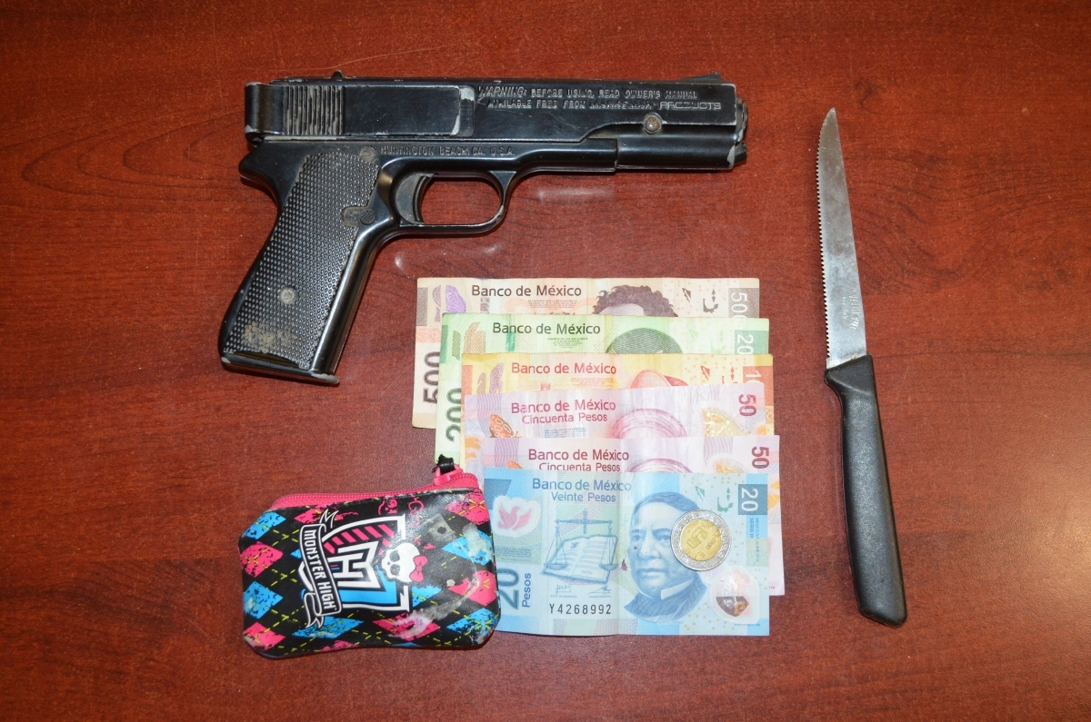 Asaltó a una mujer con una pistola de utilería