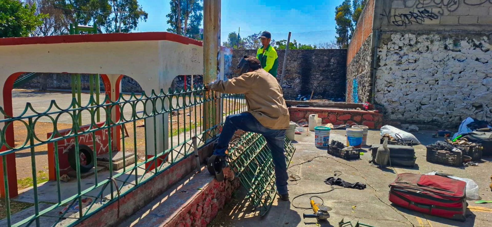 Recupera Ayuntamiento de Cuernavaca cancha de usos múltiples en la colonia Lagunilla