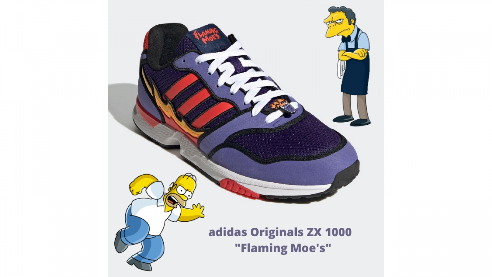 ¡Adidas y ‘Los Simpson’ presentan los tenis oficiales de la bebida “Flaming Moe’s”!