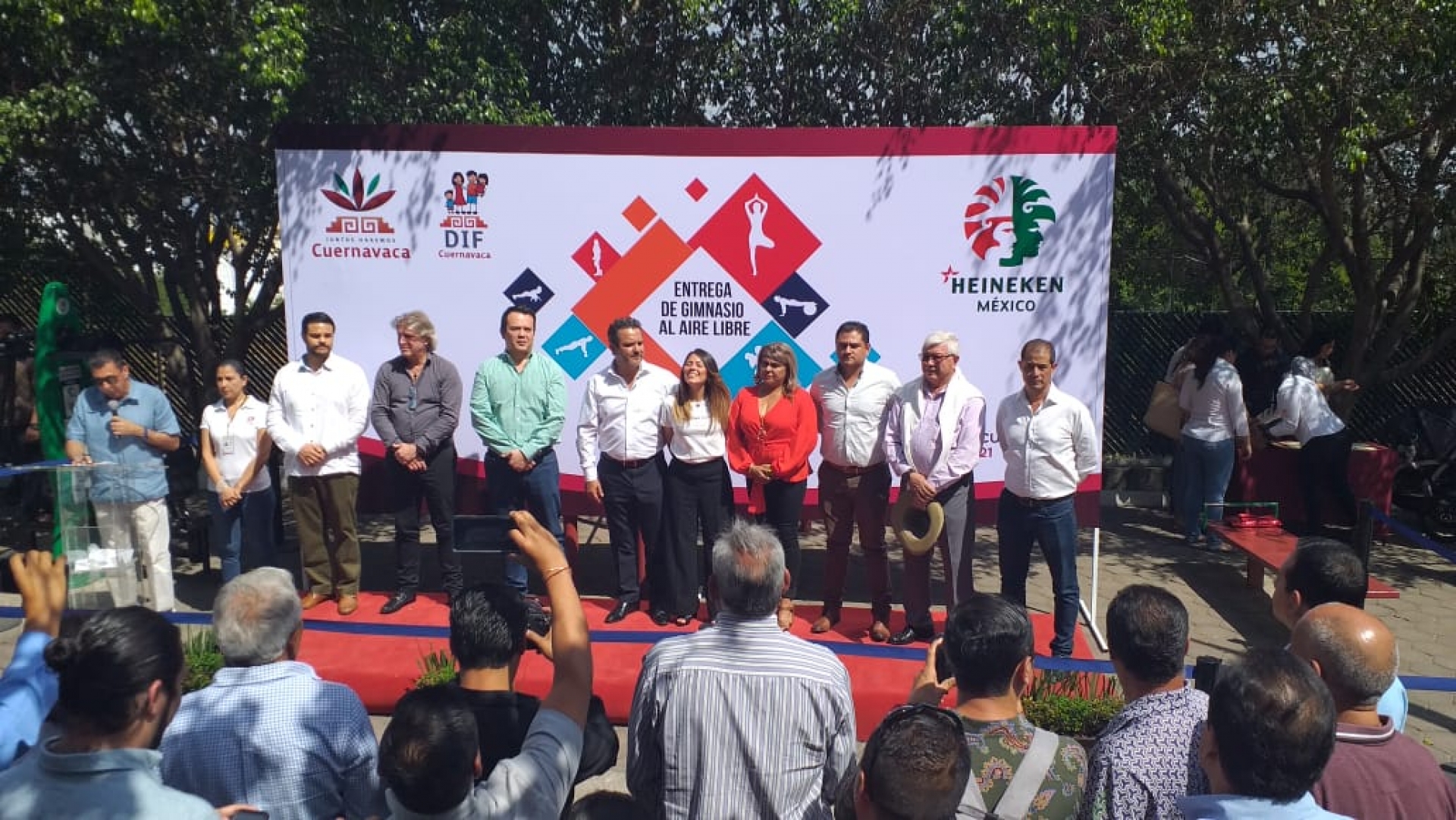 Entregan gimnasio al aire libre al Ayuntamiento de Cuernavaca