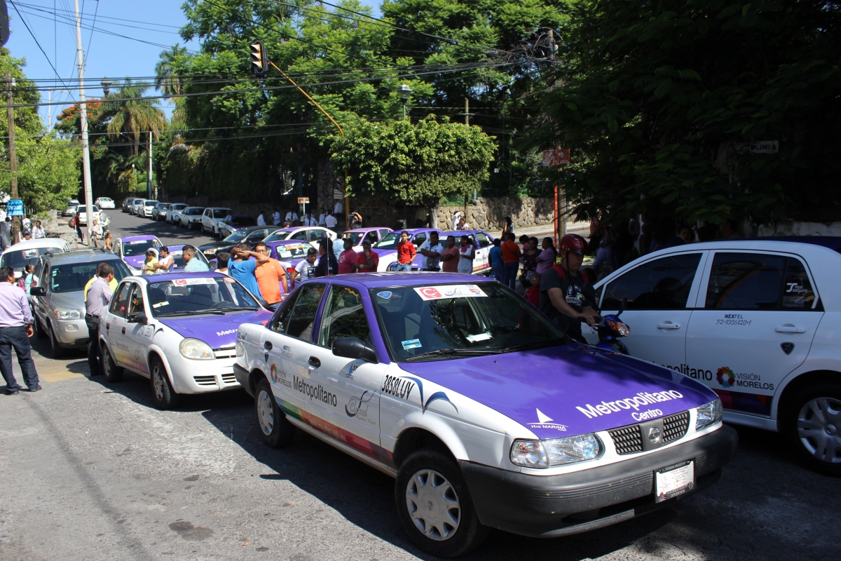 Taxistas del NGS volvieron a bloquear el primer cuadro