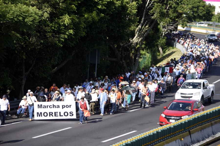 Partió la "Marcha por Morelos" hacia la Ciudad de México