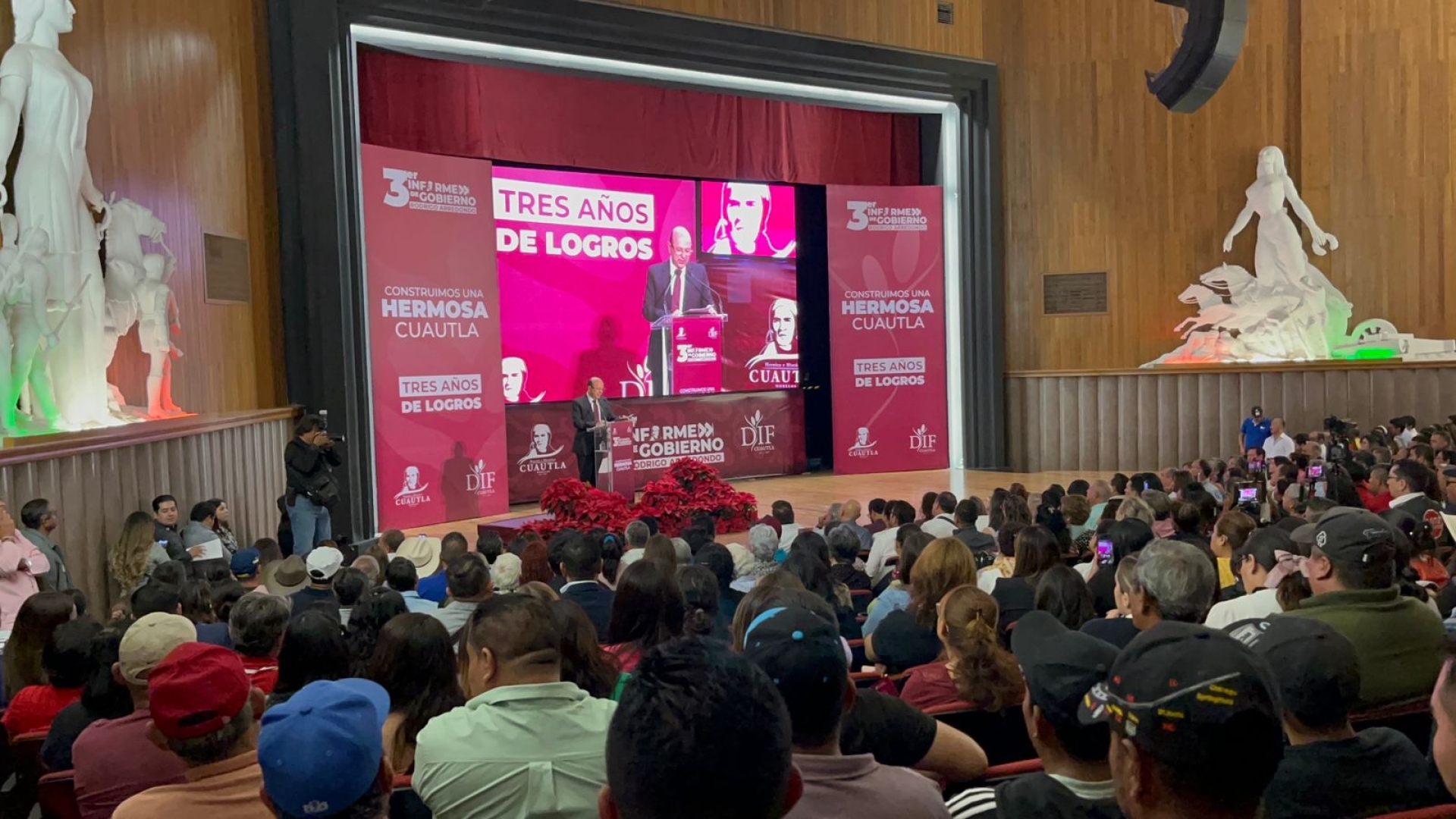 Alcalde de Cuautla rinde su tercer informe de gobierno