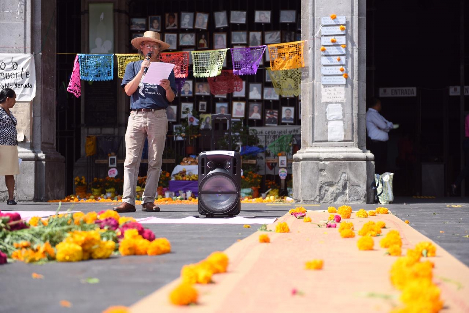 Instala CIDH ofrenda a víctimas de feminicidio