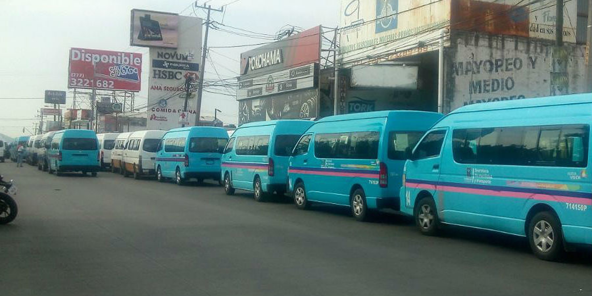 Protestan transportistas de la Ruta 14 en SMyT