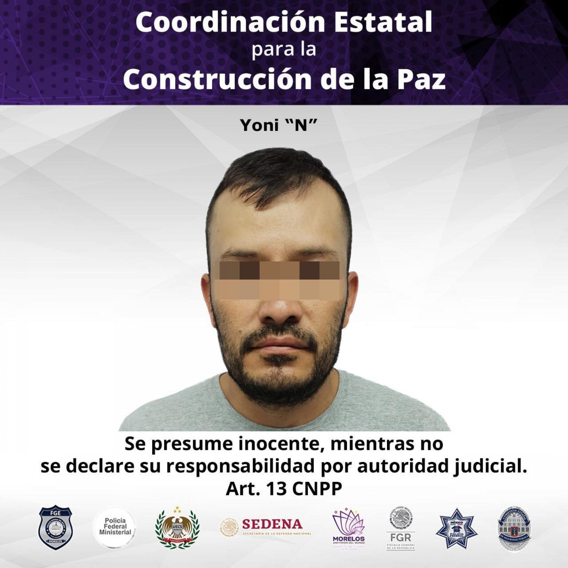 Vinculado por presunta participación en homicidio de seis personas en colonia Tres de Mayo