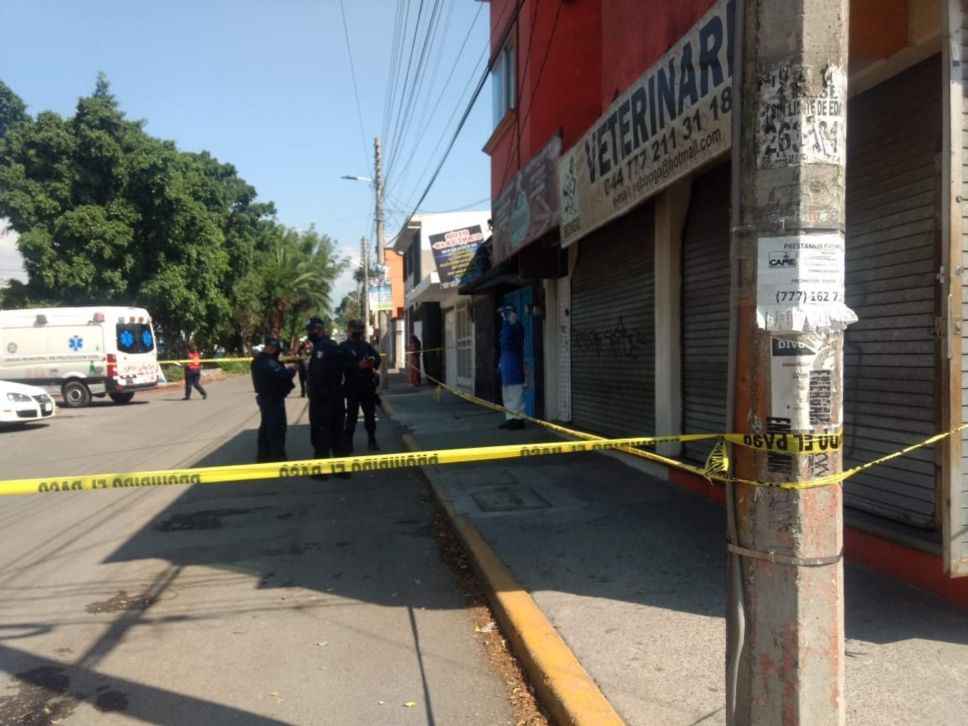 Encuentran un cadáver dentro de un taller eléctrico, en Civac