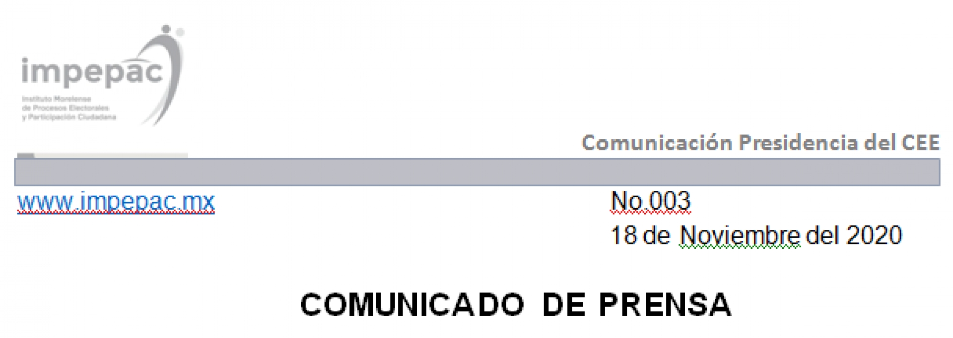 Emite León Trueba comunicado en relación al procedimiento de remoción del INE