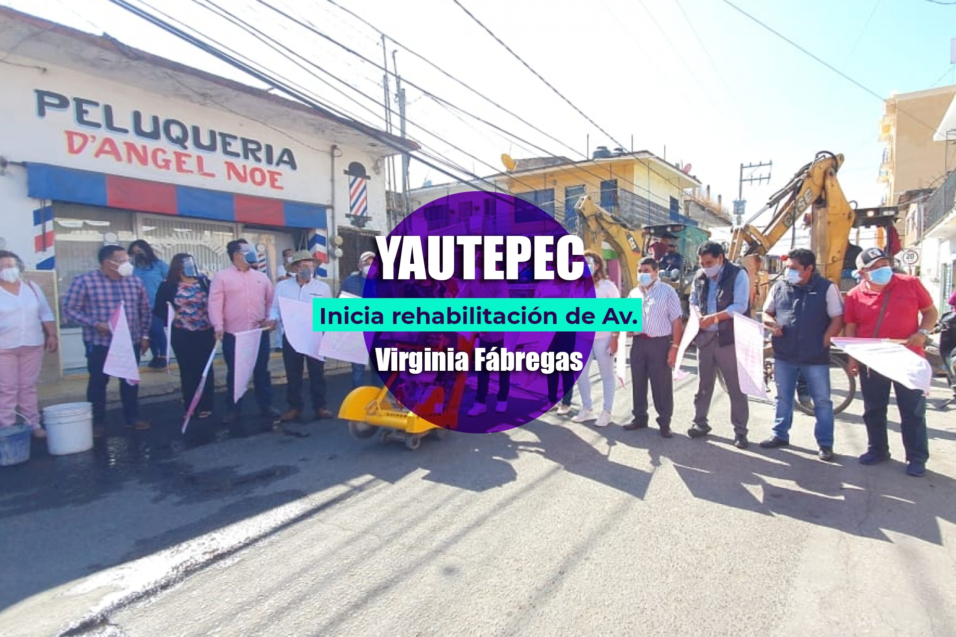 Inicia rehabilitación de la avenida Virginia Fábregas de Yautepec