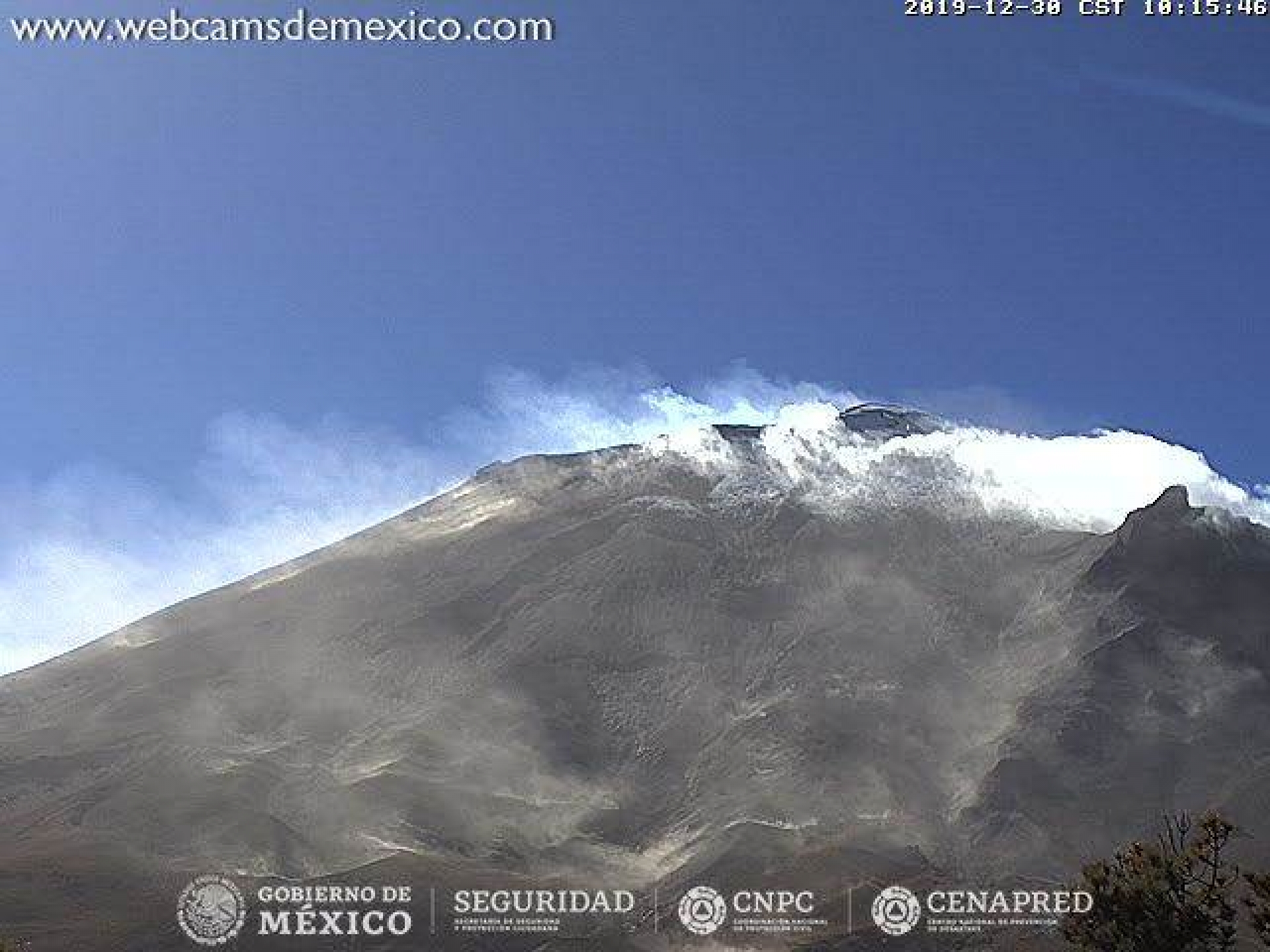Identifican sistemas de monitoreo 146 exhalaciones del volcán Popocatépetl