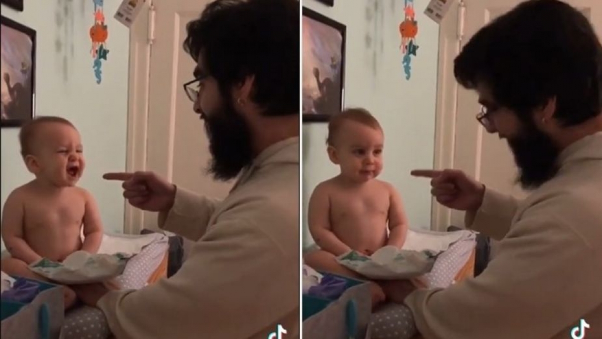 Bebé acude al médico y en vez de llorar se la pasa cantando