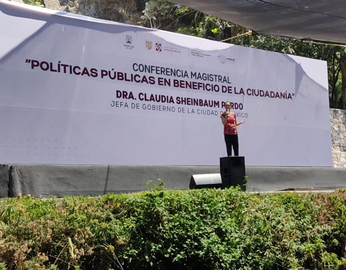 Conferencia de Claudia Sheinbaum 'Políticas públicas en beneficio de la ciudadanía' en Cuernavaca