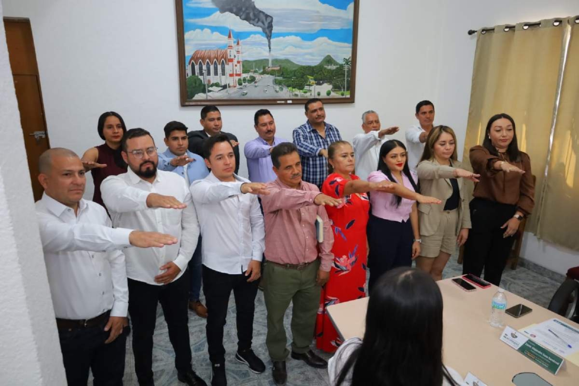 Toman protesta funcionarios de diferentes áreas en Zacatepec