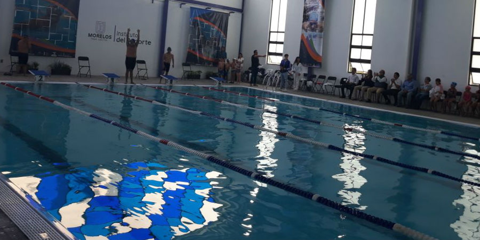 Supervisa titular del Instituto del Deporte alberca semi olímpica en la unidad deportiva Centenario