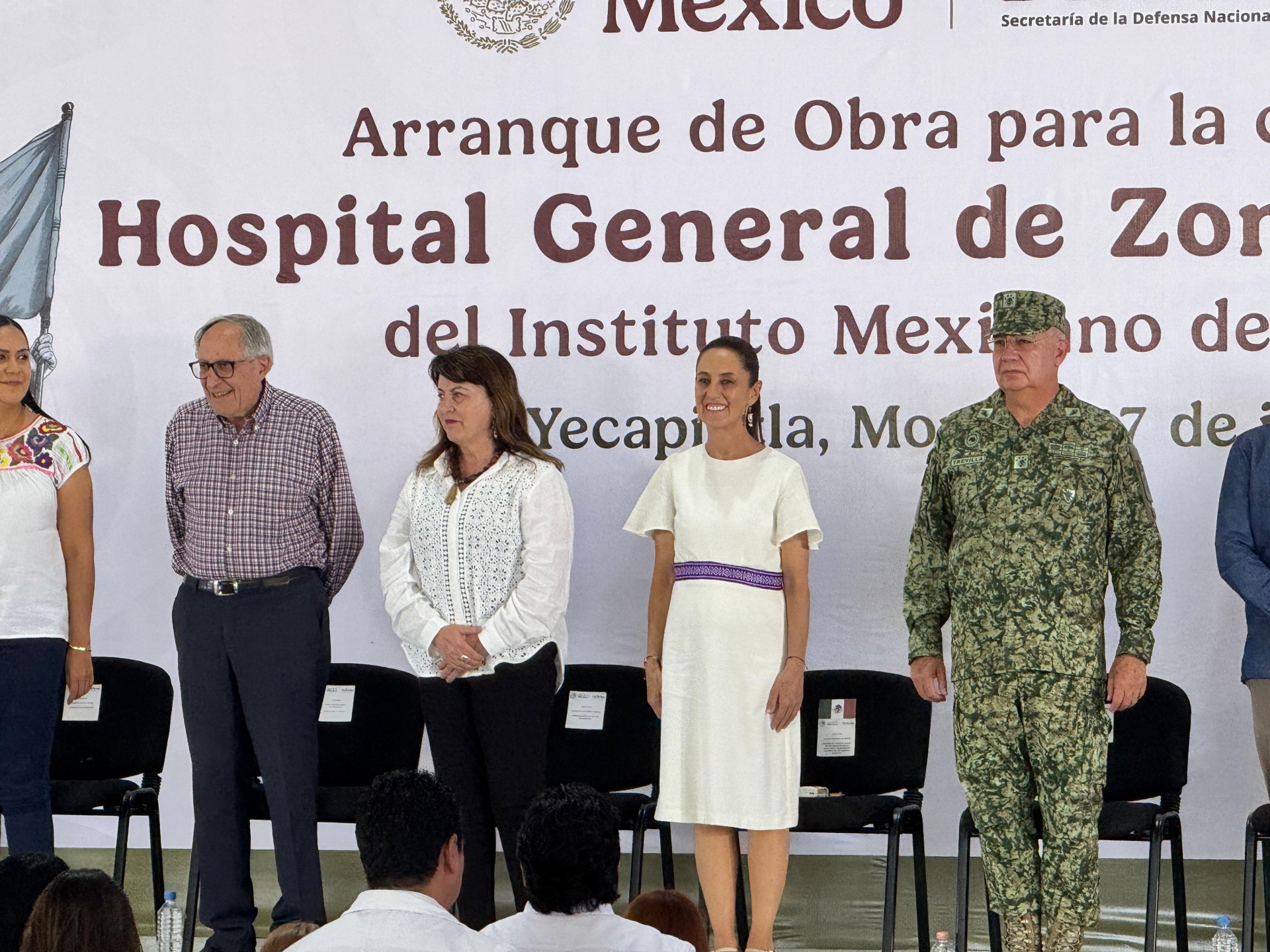 Encabezan presidenta Claudia Sheinbaum y gobernadora Margarita González Saravia arranque de obra del hospital general en Yecapixtla