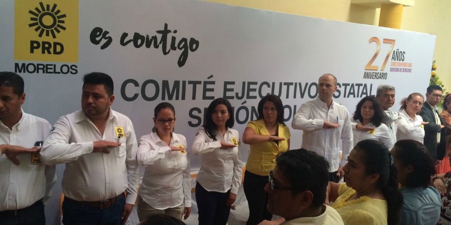 En sesión solemne conmemoran 27 aniversario del PRD Morelos
