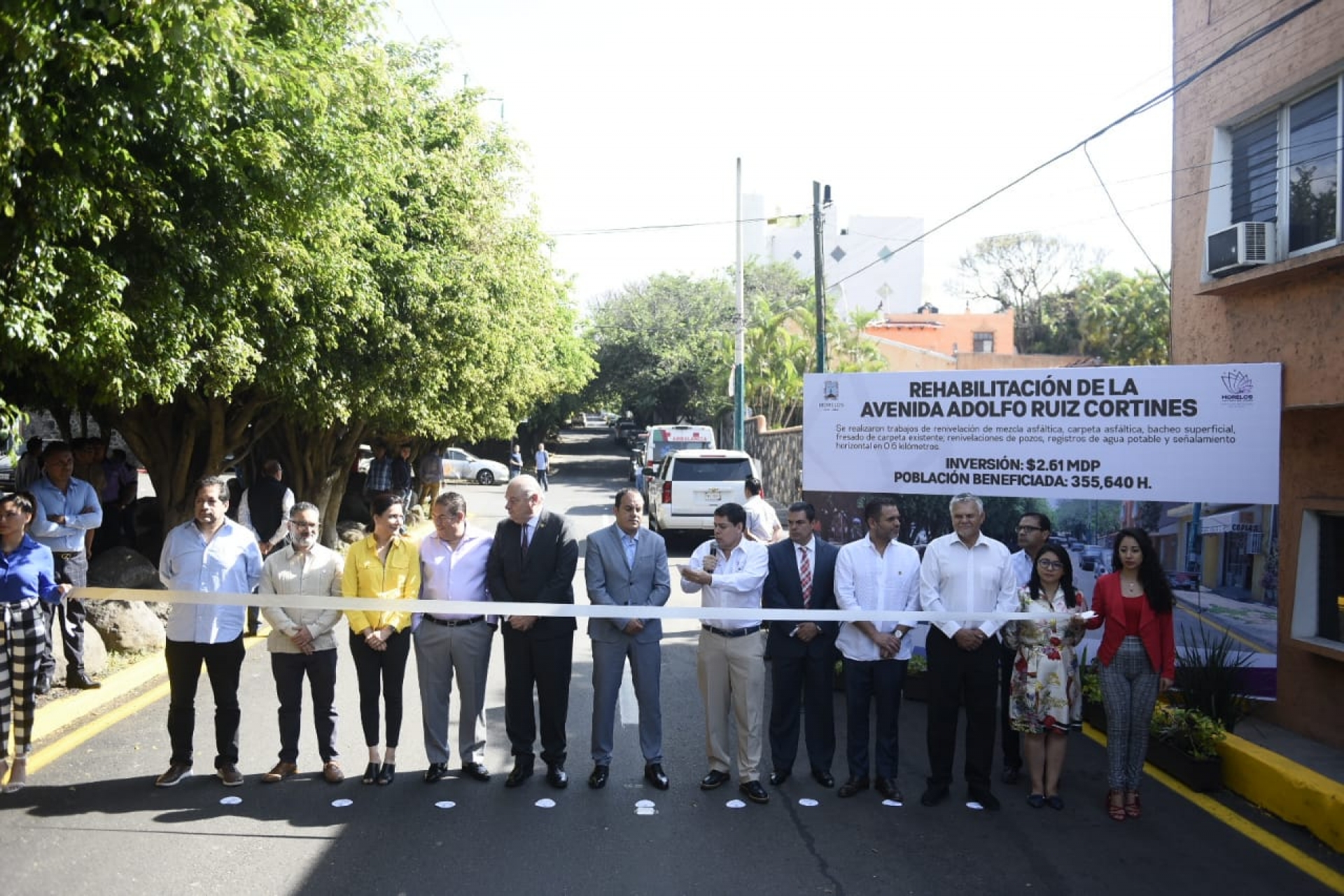 Inaugura Cuauhtémoc Blanco rehabilitación de vías primarias, en Cuernavaca