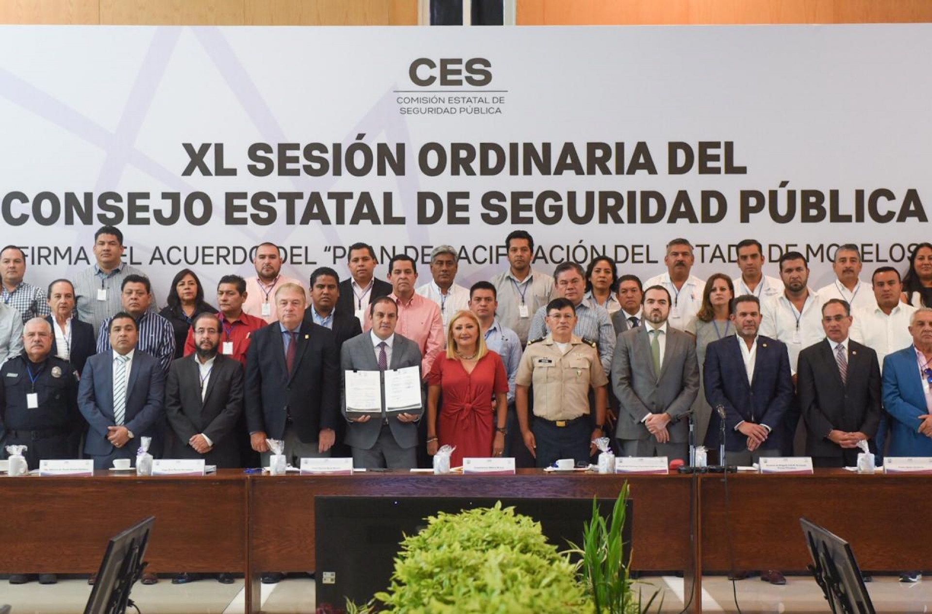 Firman acuerdo del 'Plan de Pacificación del Estado de Morelos'