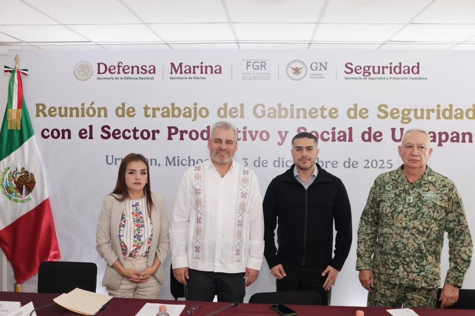 Grecia Quiroz exige justicia tras reunión encabezada por García Harfuch en Uruapan