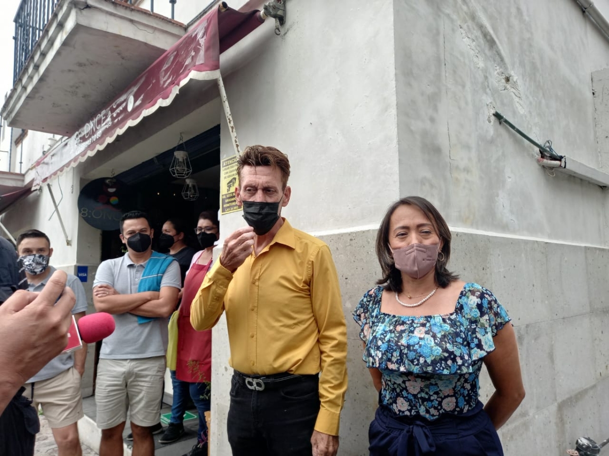 Protestan comerciantes de avenida Palmira inconformes por construcción de ciclovía
