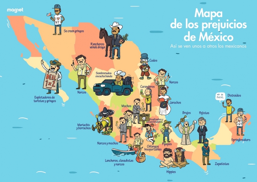 El mapa de los prejuicios de México