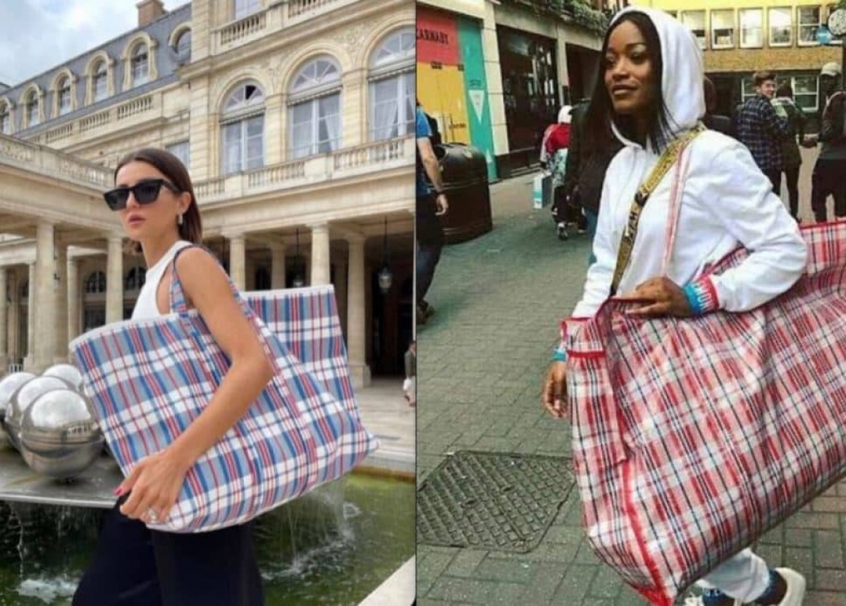 Bolsa de mercado marca "Balenciaga" se vende en más de 2 mil dólares