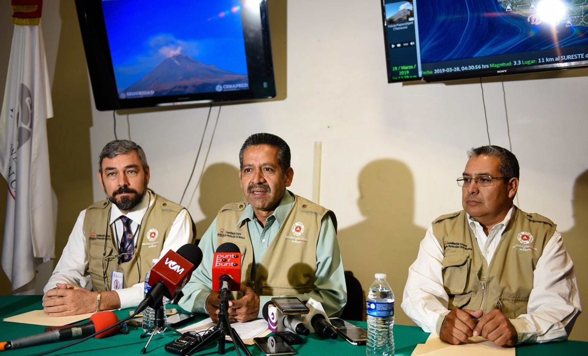 Se modifica Semáforo de Alerta Volcánica del Popocatépetl de amarillo fase dos a amarillo fase 3