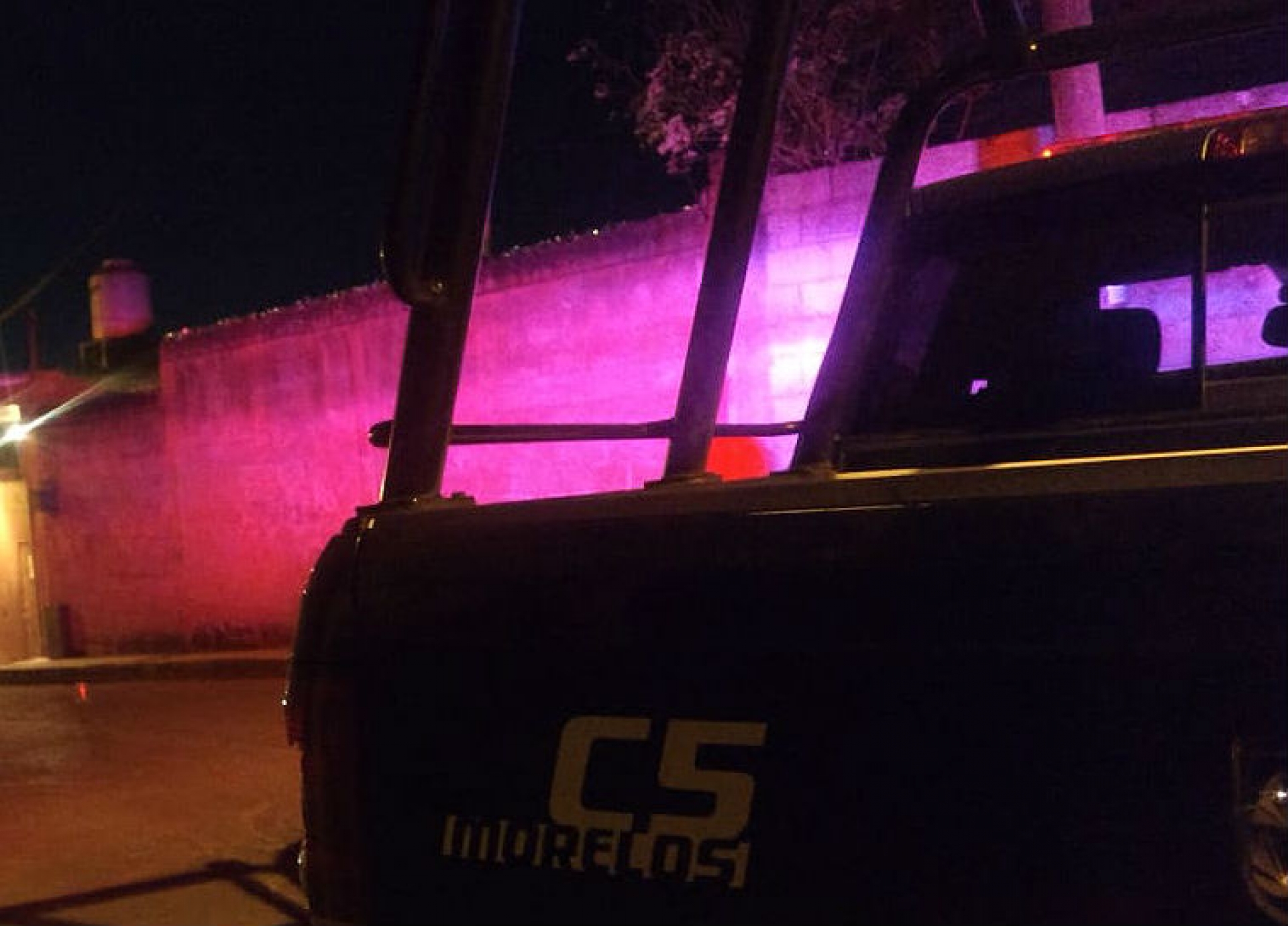 Movilización policial en Cuentepec