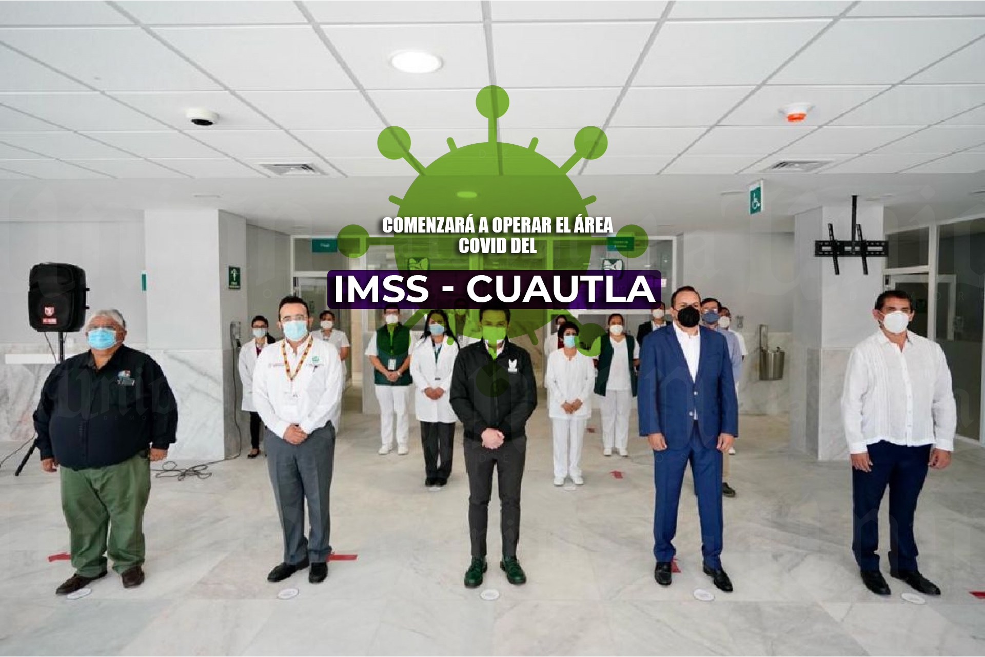Mañana comenzará a operar el área covid del hospital del IMSS en Cuautla