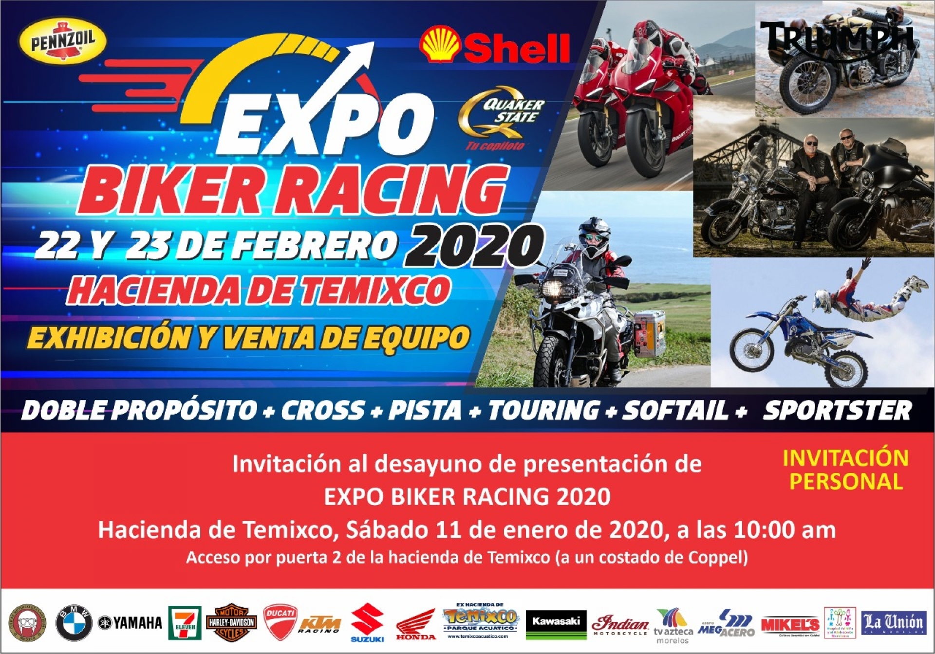 Llevan a cabo la presentación de 'Expo biker racing'