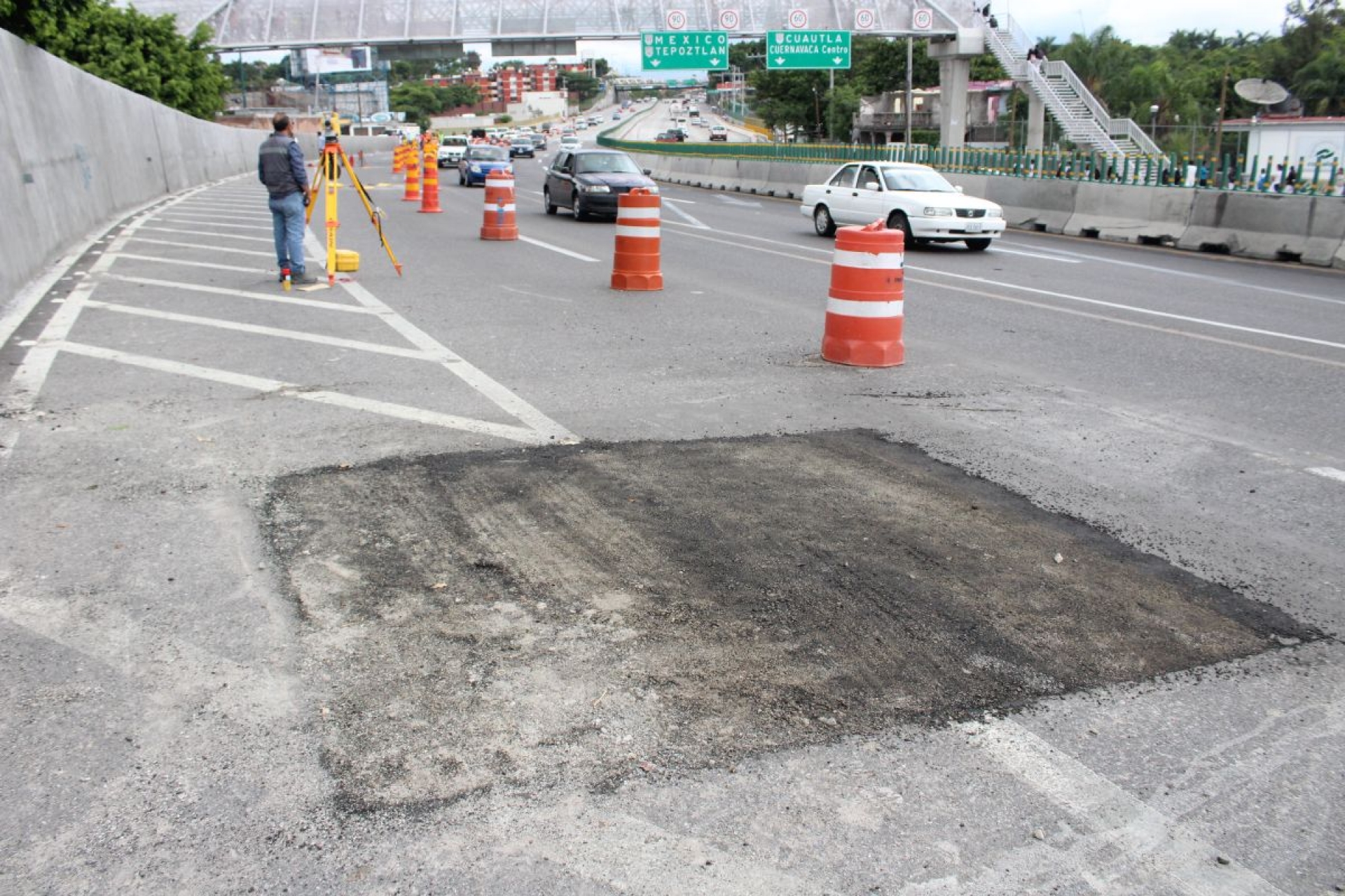 Insiste SCT en que hundimiento en el Paso Exprés es “un bache”