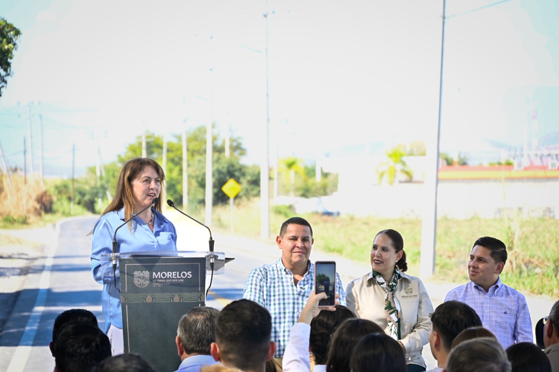 Inaugura Margarita González Saravia rehabilitación del primer tramo del circuito carretero 'Tierra y Libertad'