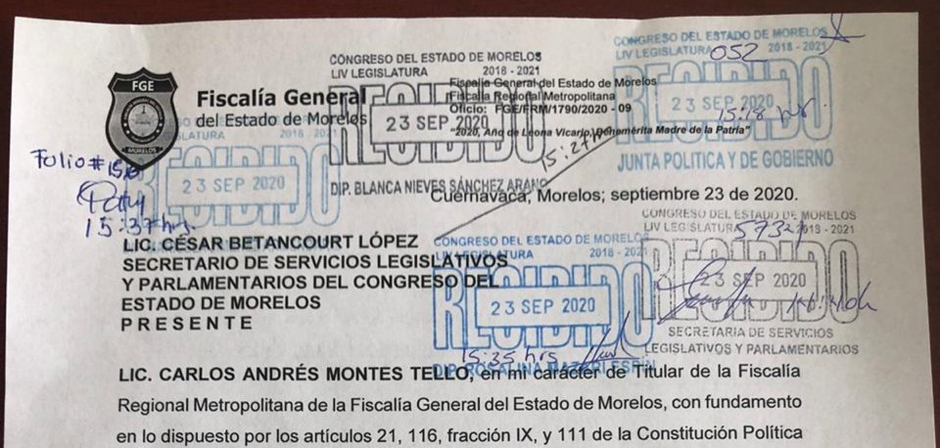 Solicita FGE declaración de formación de causa en contra del diputado Marcos Zapotitla