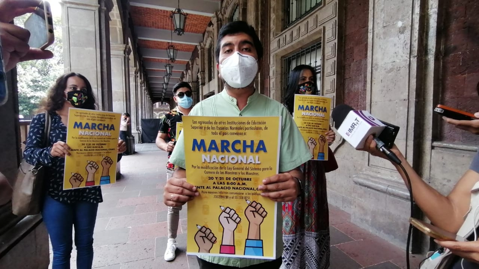 Participarán docentes de nuevo ingreso en mega marcha en CDMX